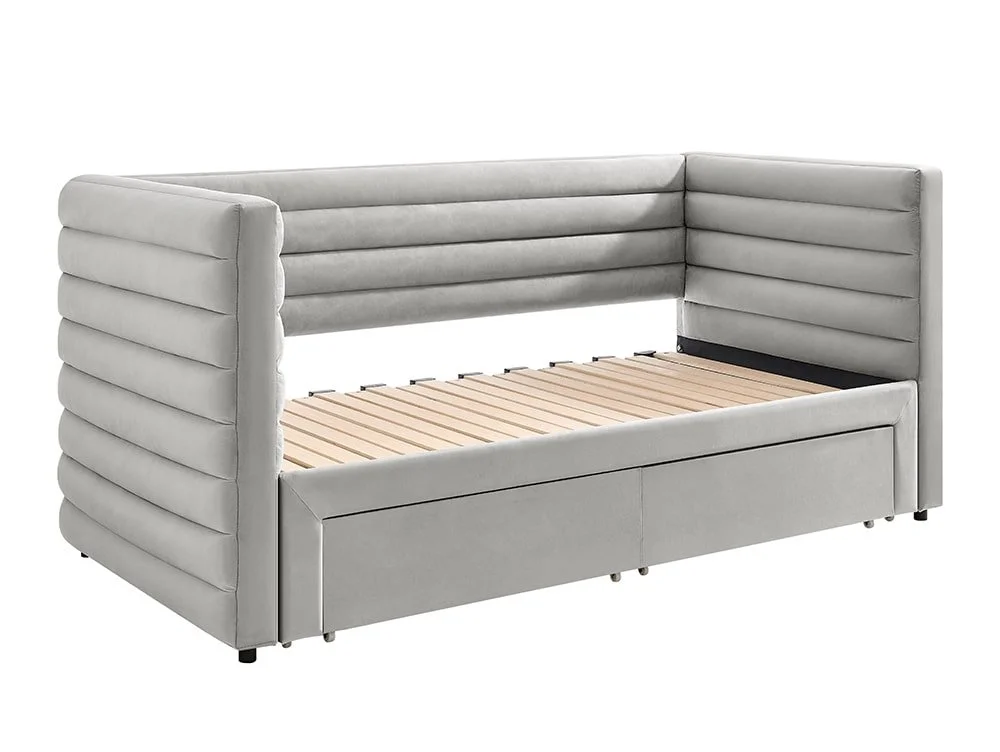 Limelight  Limelight Bellatrix 3ft Single Grey Fabric Day Bed Frame