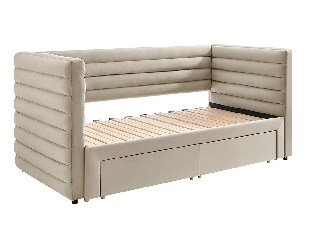 Limelight  Limelight Bellatrix 3ft Single Taupe Fabric Day Bed Frame