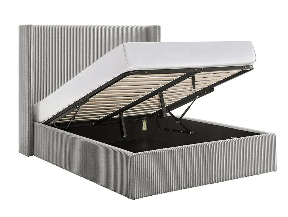 Limelight Limelight Pisces Grey Cord Ottoman Bed Frame