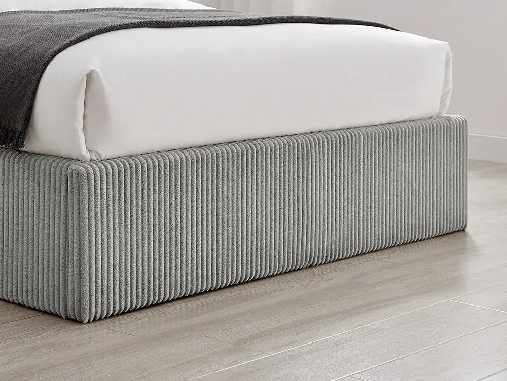 Limelight Limelight Pisces Grey Cord Ottoman Bed Frame