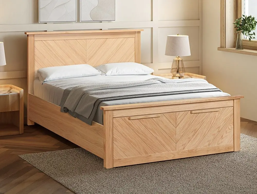 Limelight Limelight Hiro Oak Wooden 1 Drawer Storage Bed Frame