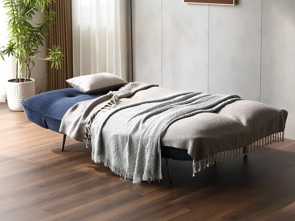 Limelight Limelight Arlo Navy Cord Fabric Sofa Bed