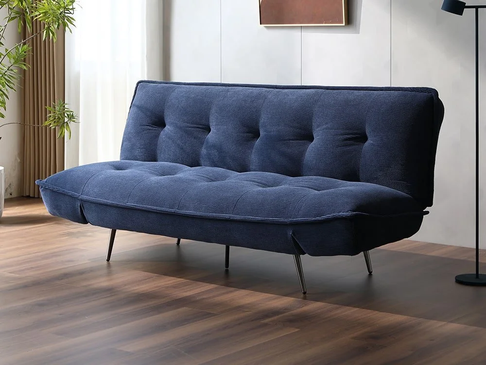 Limelight Limelight Arlo Navy Cord Fabric Sofa Bed