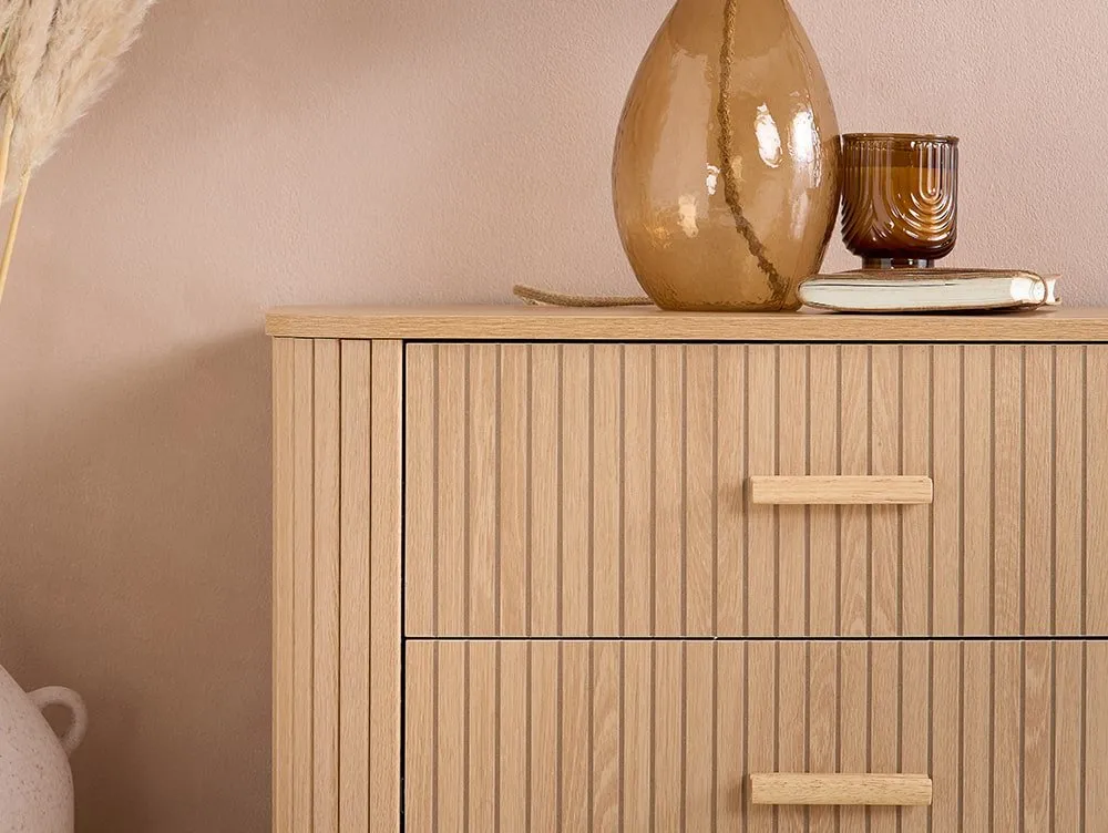 Birlea Birlea Axel Oak 3+3 Drawer Chest of Drawers