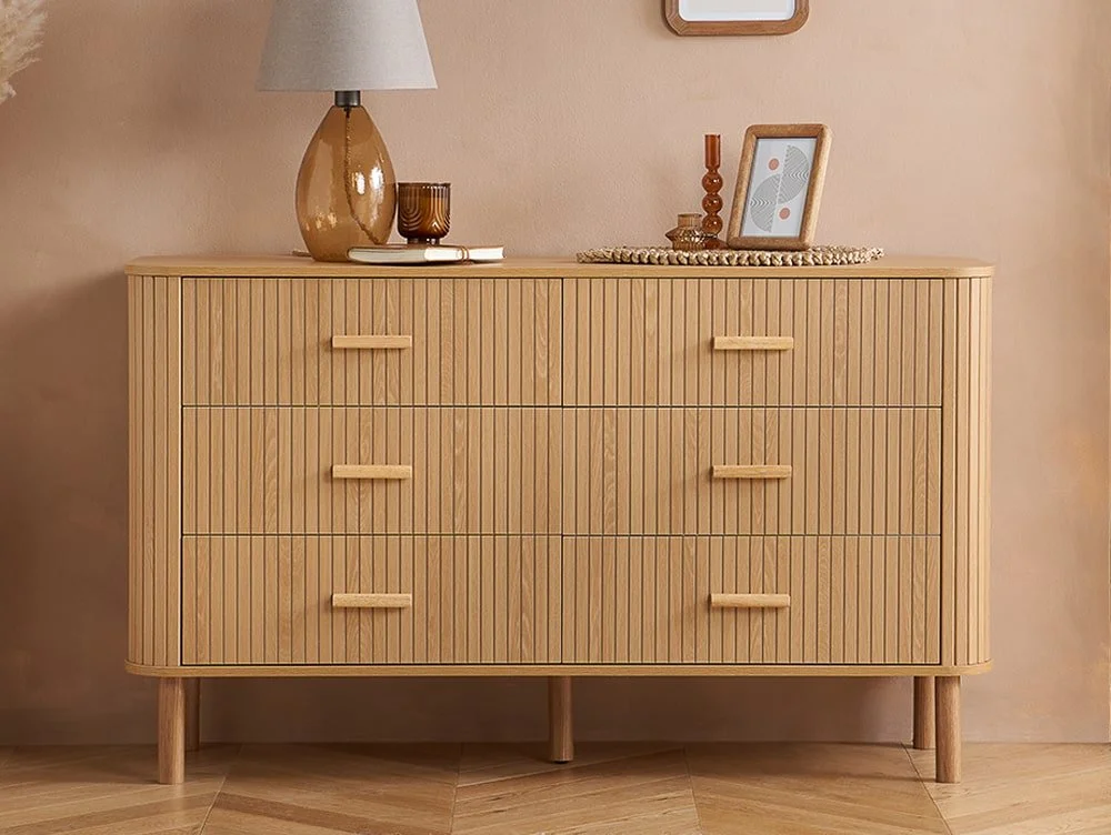 Birlea Birlea Axel Oak 3+3 Drawer Chest of Drawers