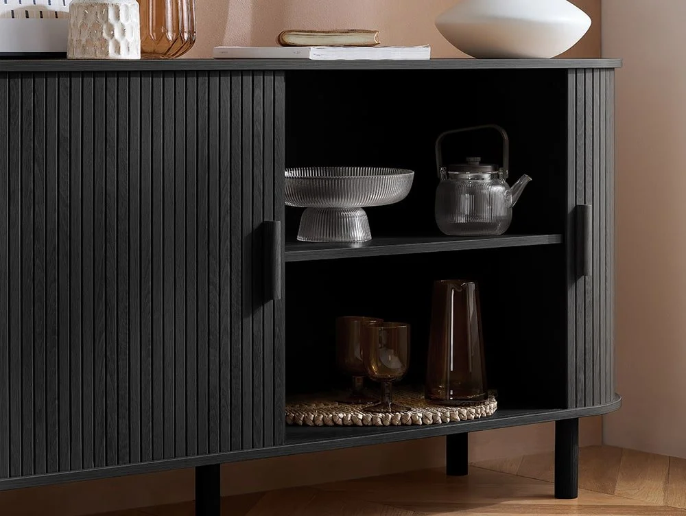Birlea Birlea Axel Black 2 Door Sideboard