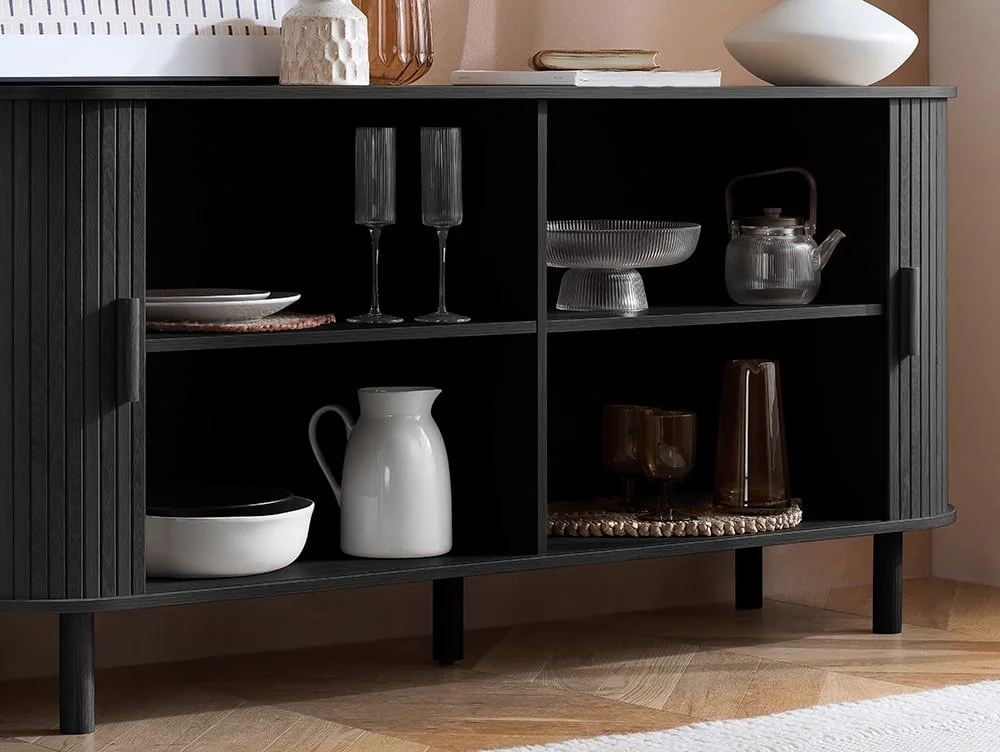 Birlea Birlea Axel Black 2 Door Sideboard