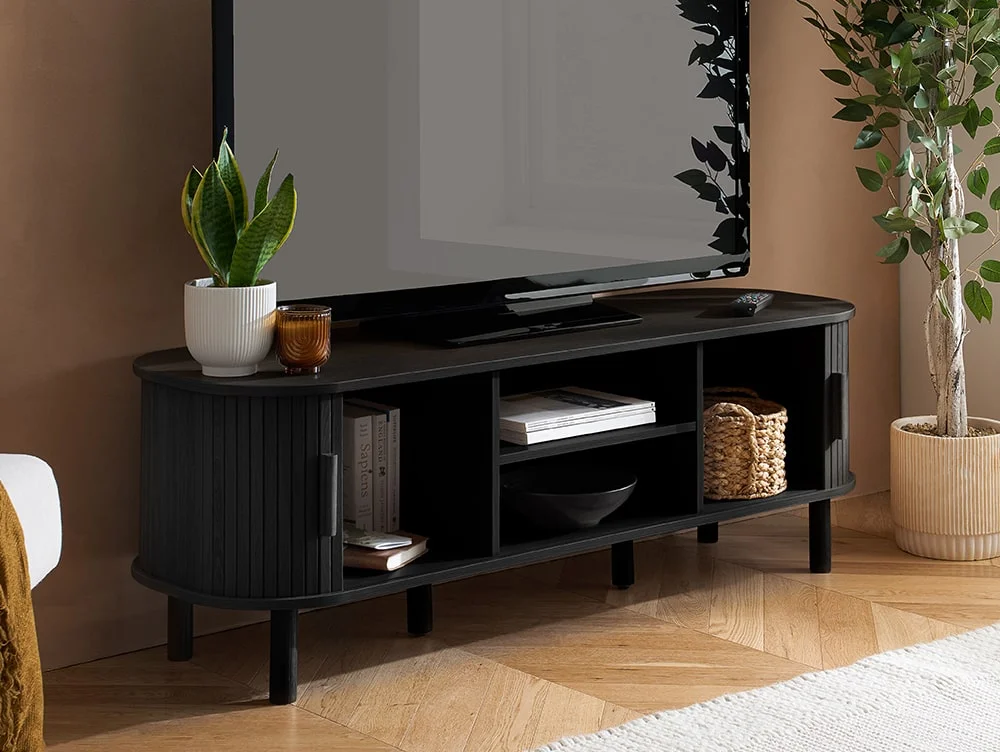 Birlea Birlea Axel Black 2 Door TV Cabinet