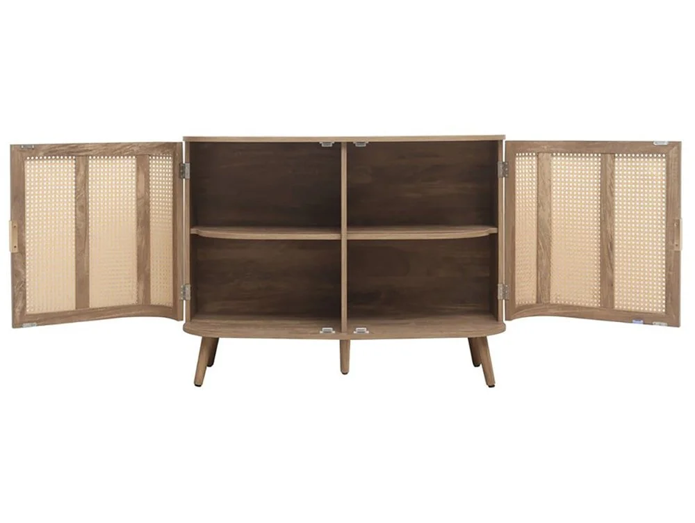 Birlea Birlea Noah Rattan and Oak 2 Door Sideboard
