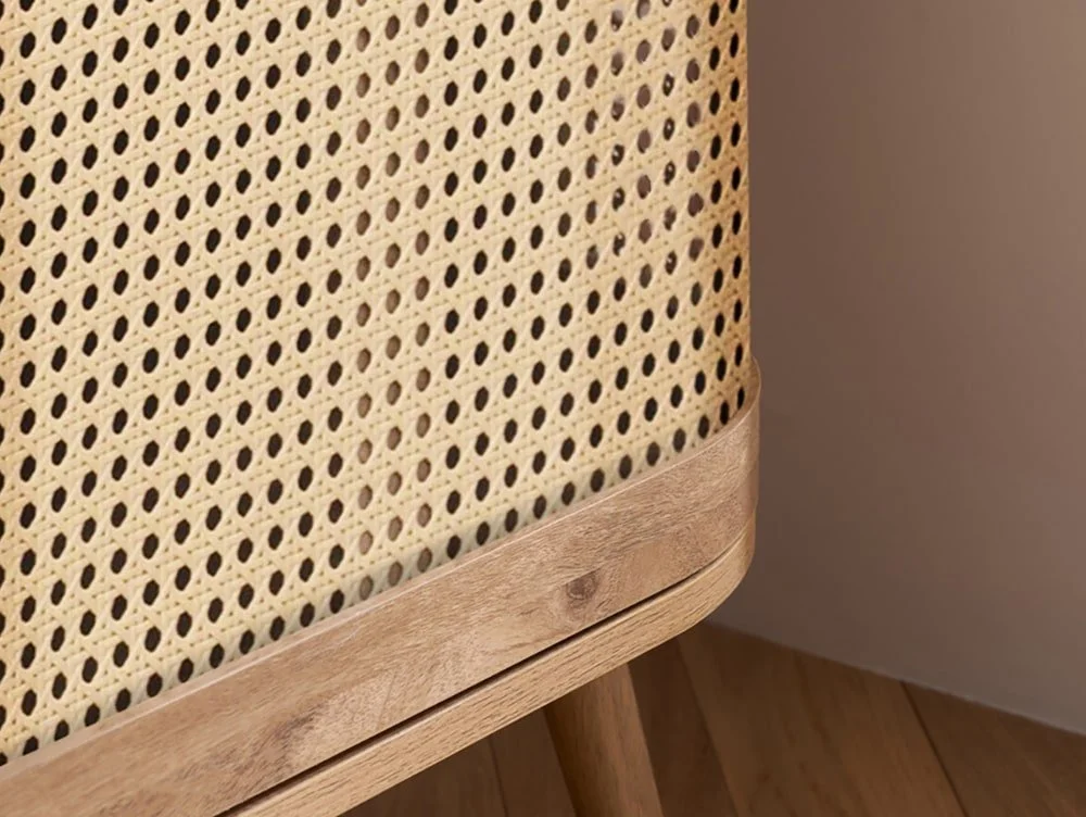 Birlea Birlea Noah Rattan and Oak 3 Door Sideboard