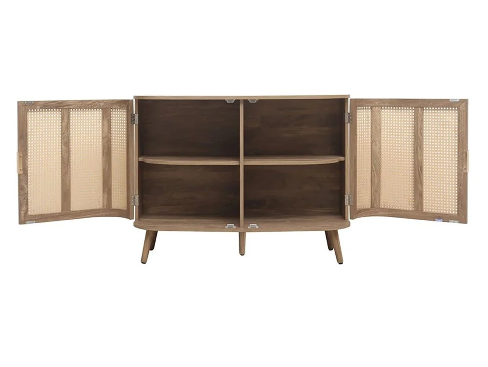 Birlea Birlea Noah Rattan and Oak 3 Door Sideboard