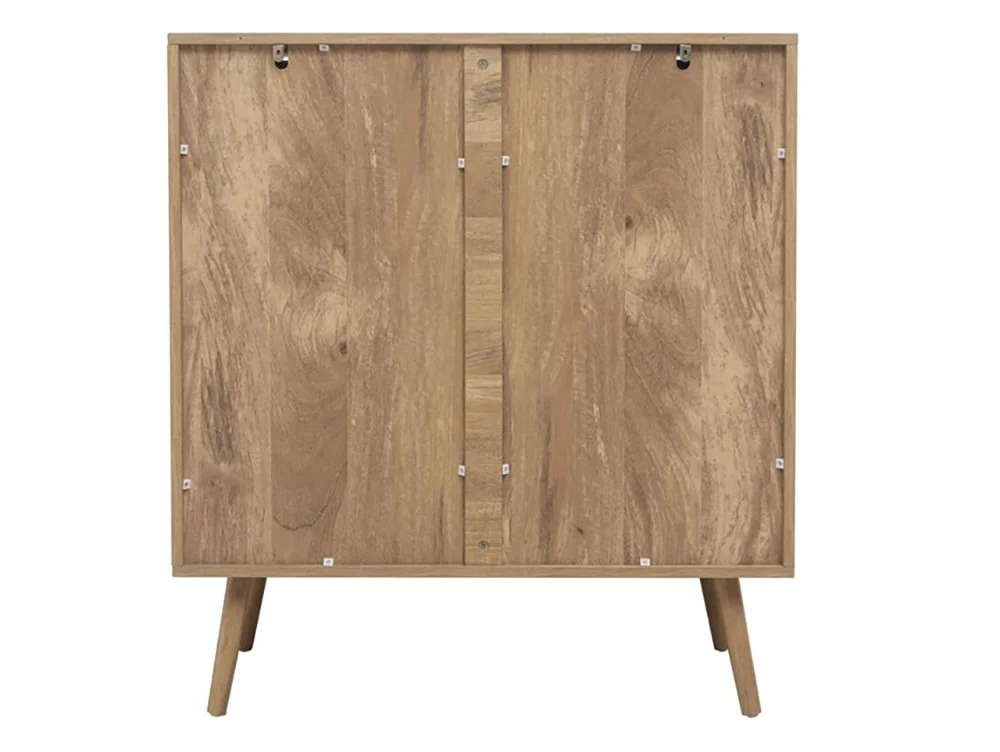 Birlea Birlea Noah Rattan and Oak 5 Drawer Chest of Drawers