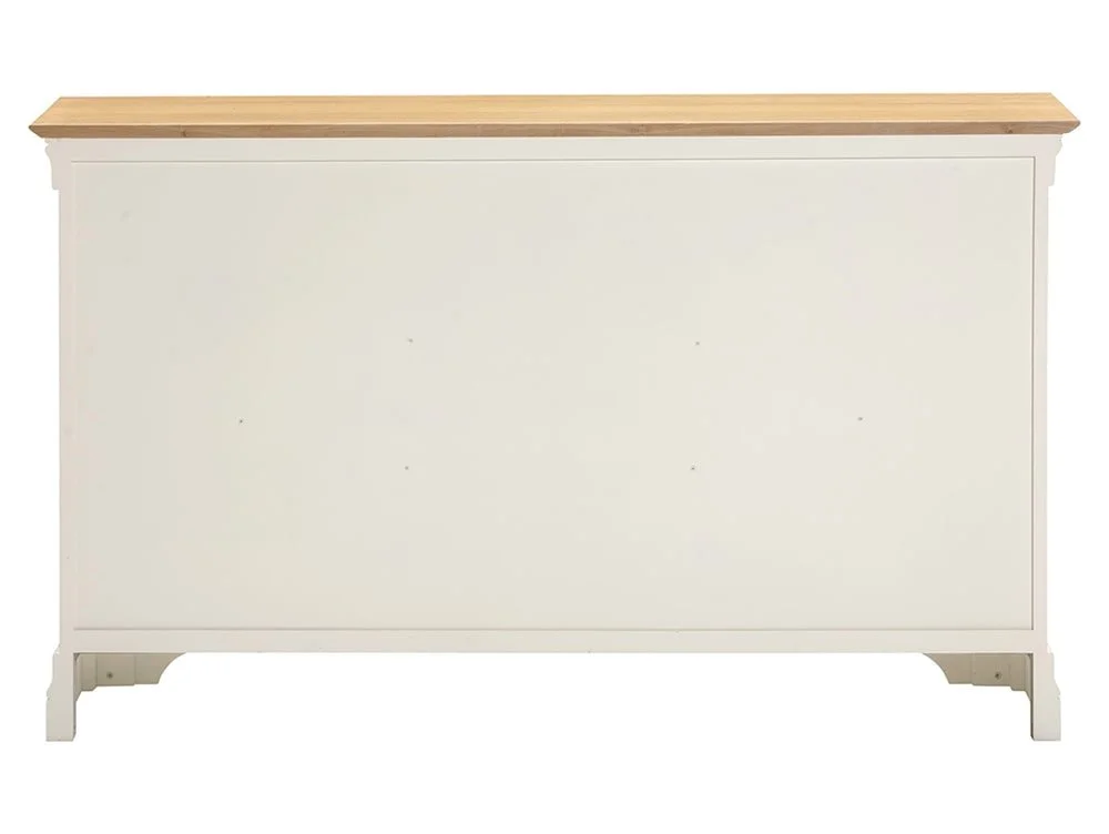 Seconique Seconique Bordeaux Ivory and Oak 2 Door 3 Drawer Sideboard (Assembled)