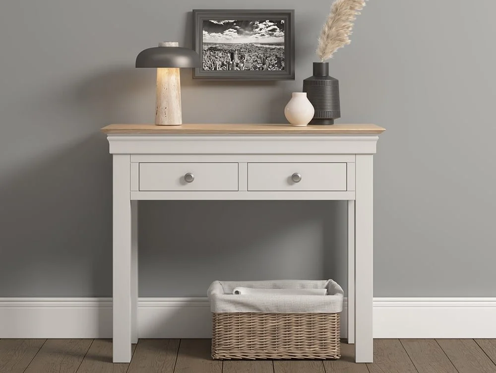 Seconique Seconique Bordeaux Ivory and Oak 2 Drawer Console Table (Assembled)