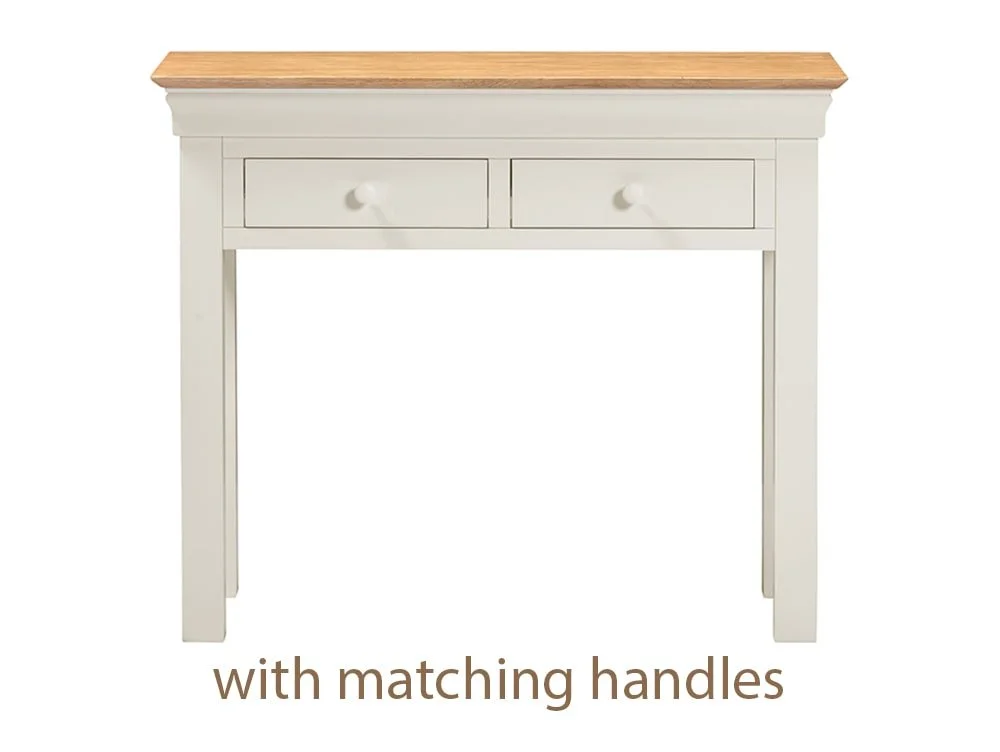 Seconique Seconique Bordeaux Ivory and Oak 2 Drawer Console Table (Assembled)