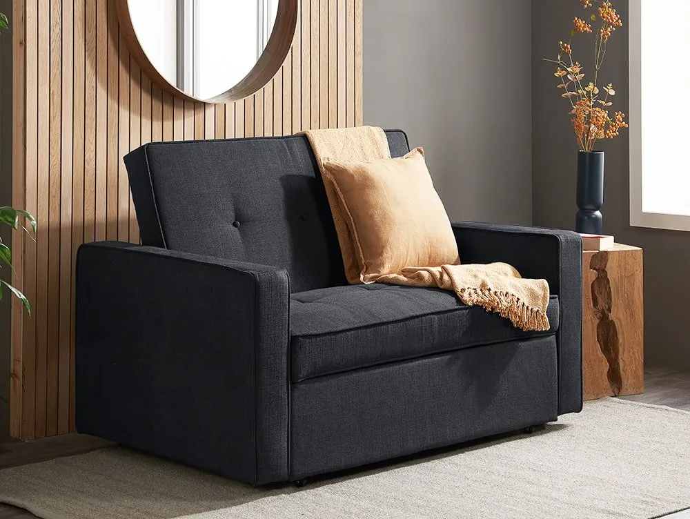 Birlea Furniture & Beds Birlea Otto Grey Fabric Sofa Bed