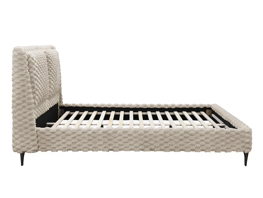Birlea Birlea Tilly White Fabric Bed Frame