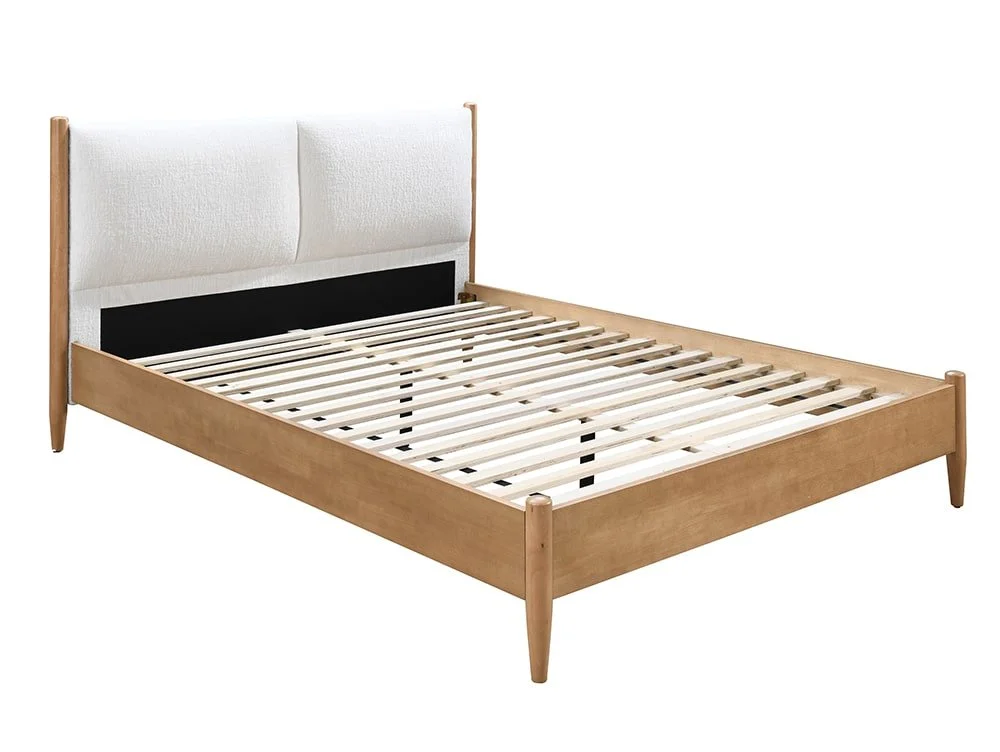 Birlea Birlea Marley White Fabric Bed Frame