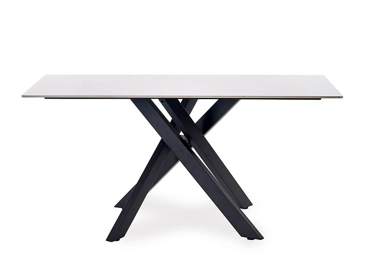 Julian Bowen Julian Bowen Bradley 160cm White Marble Dining Table