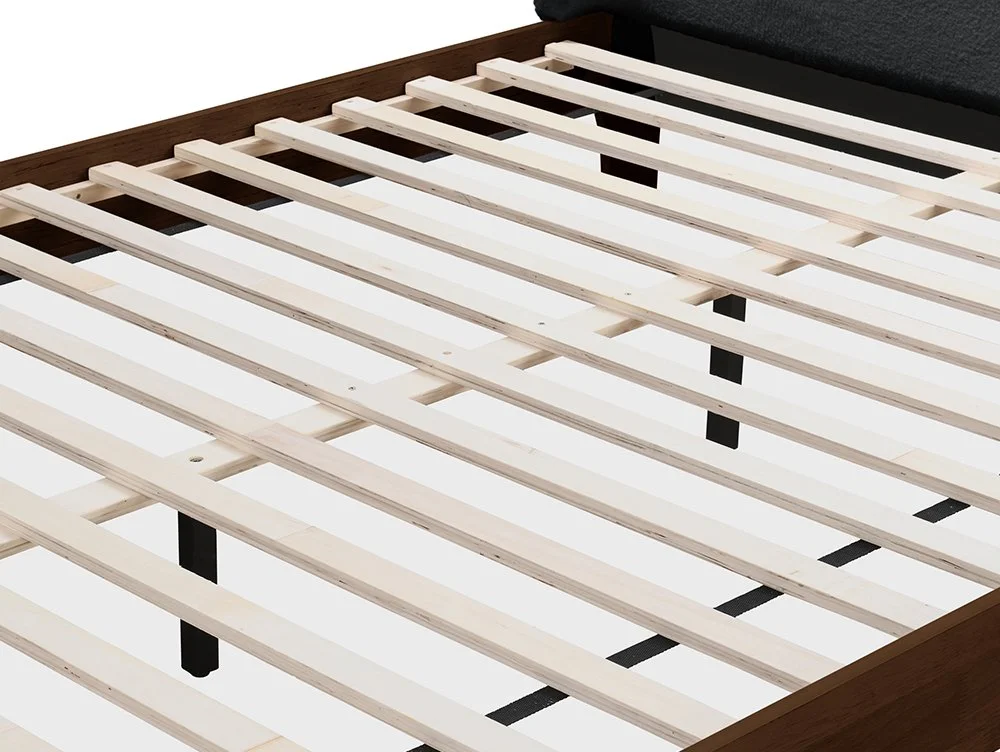 Birlea Furniture & Beds Birlea Halfden 5ft King Size Grey Fabric Bed Frame