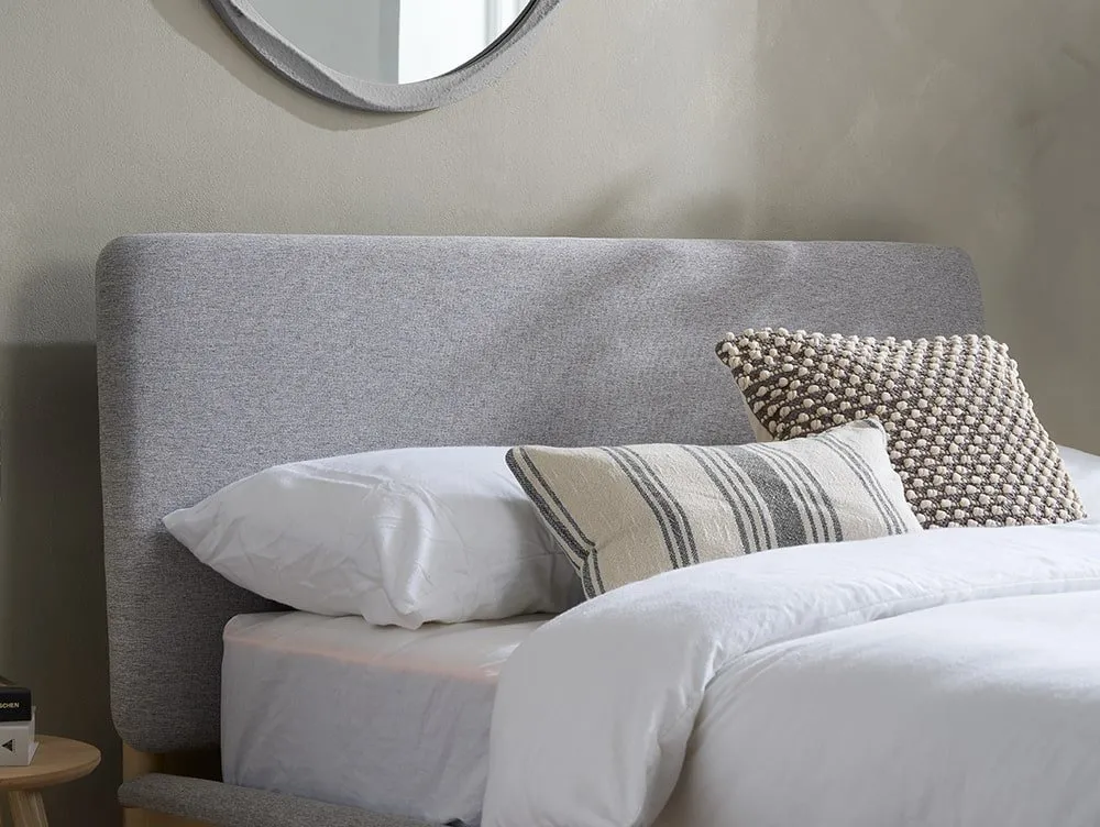 Birlea Birlea Ezra Grey Fabric Bed Frame