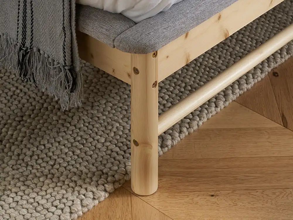 Birlea Birlea Ezra Grey Fabric Bed Frame
