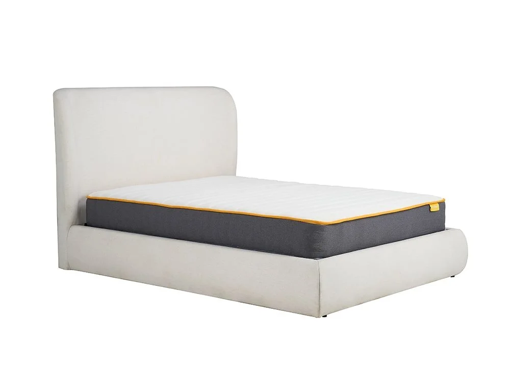 Birlea Furniture & Beds Birlea Lanis 5ft King Size Cream Fabric Ottoman Bed Frame