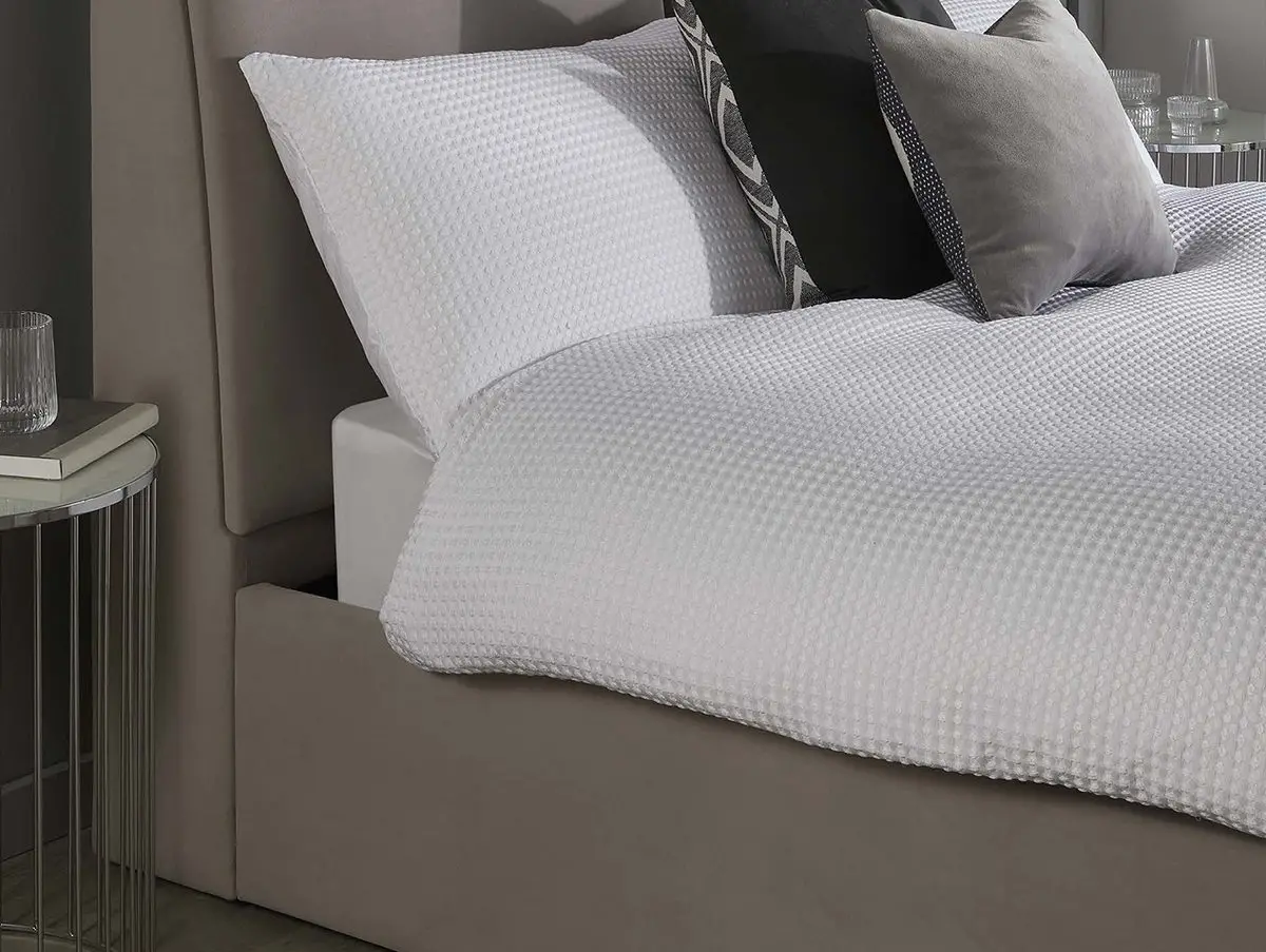 GFW GFW Montrel 5ft King Size Natural Fabric Ottoman Bed Frame