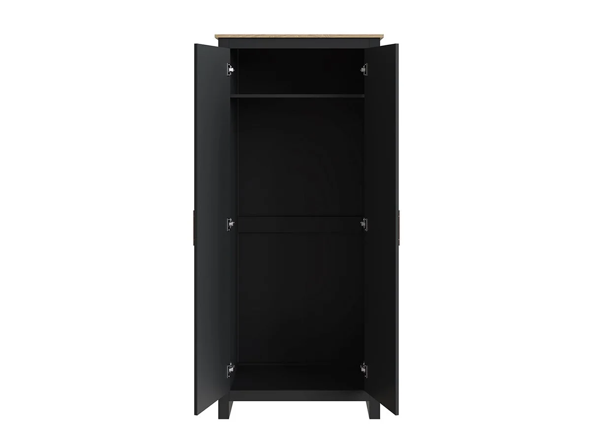 GFW GFW Lancaster Black 3 Piece Bedroom Furniture Package