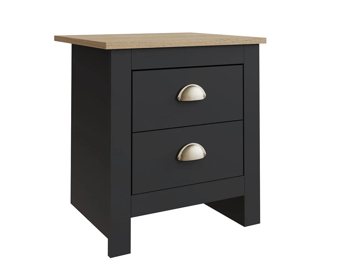 GFW GFW Lancaster Black 4 Piece Bedroom Furniture Package