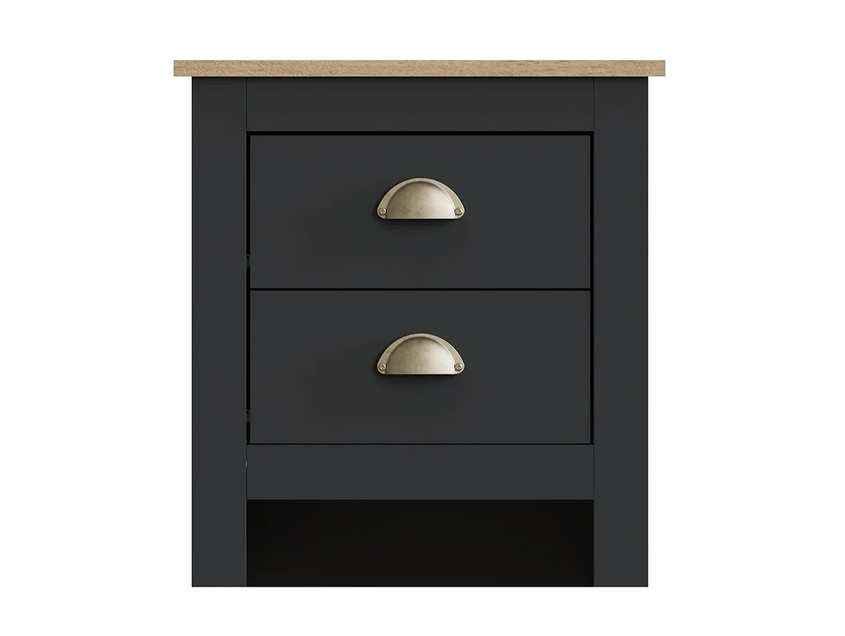 GFW GFW Lancaster Black 4 Piece Bedroom Furniture Package