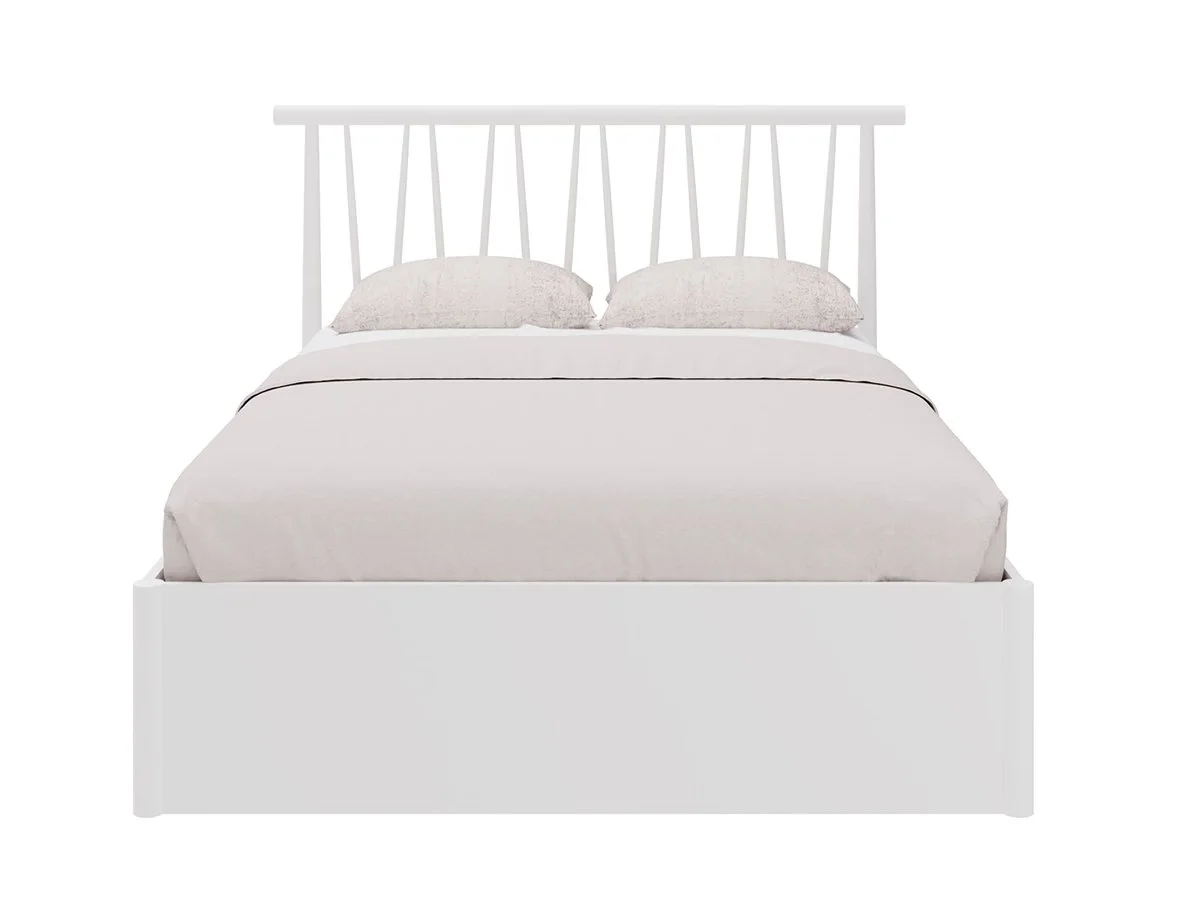 GFW GFW Fusum White Spindle Ottoman Bed Frame