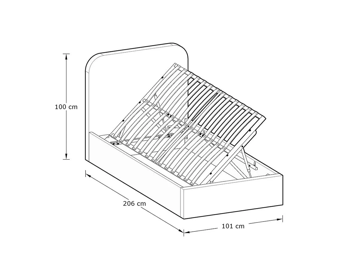 GFW GFW Chiswick Soft Pink Ottoman Bed Frame