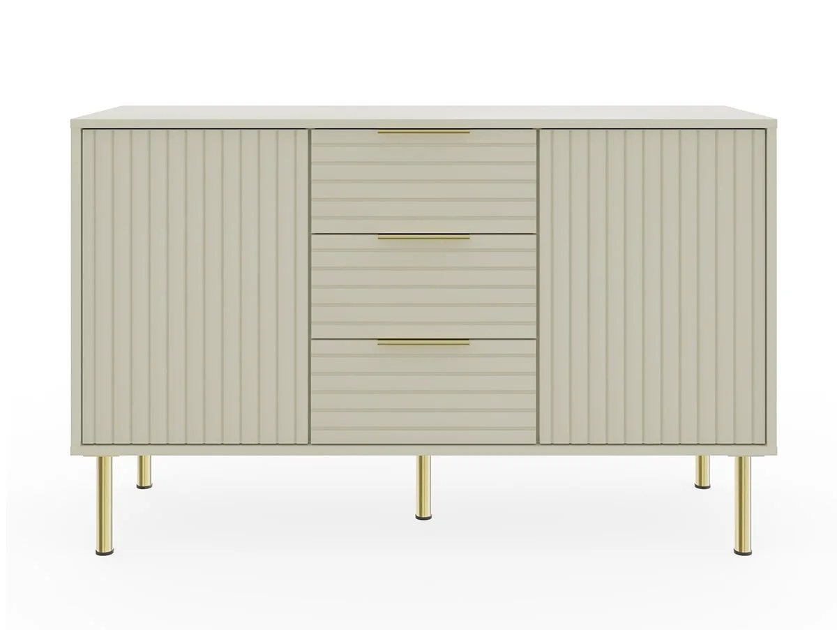 GFW GFW Nervata Ivory 2 Door 3 Drawer Sideboard