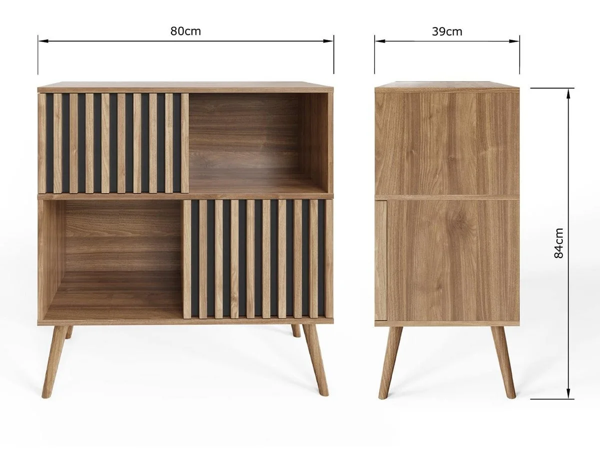GFW GFW Rowan Oak 2 Door Compact Sideboard