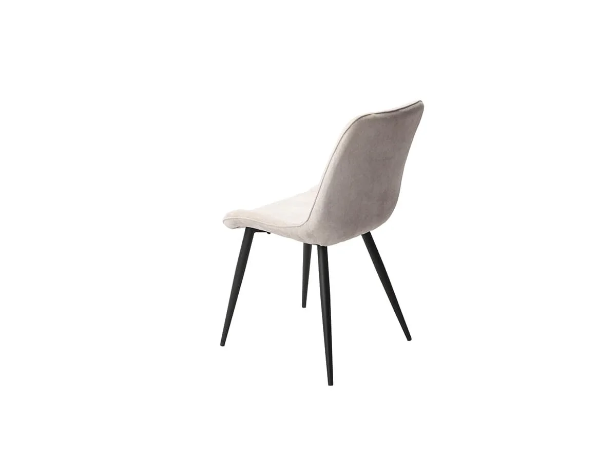 Core Core Aspen Diamond Stitch Set of 2 Natural Fabric Dining Chairs