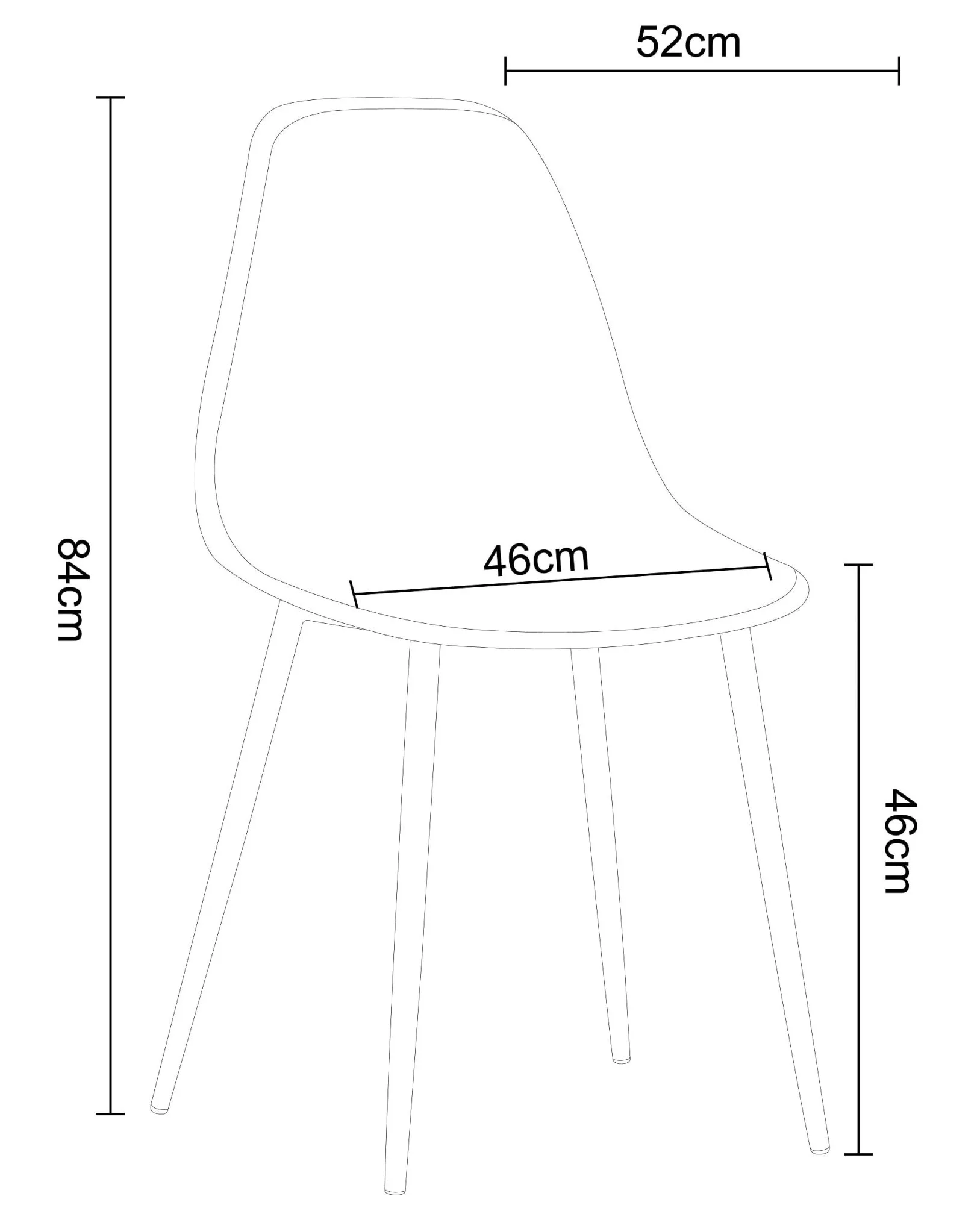 Core Products Core Aspen Curve Chair Set of 2 Blue Plastic Seats