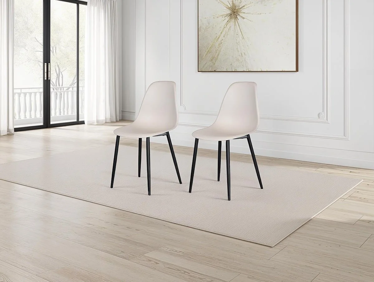 Core Products Core Aspen Curve Chair Set of 2 Calico Plastic Seats
