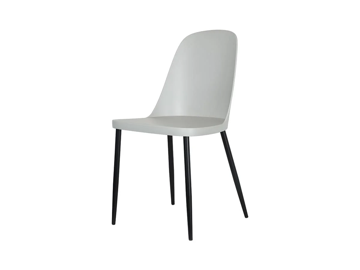 Core Core Aspen Duo Chair Set of 2 Grey Plastic Seats