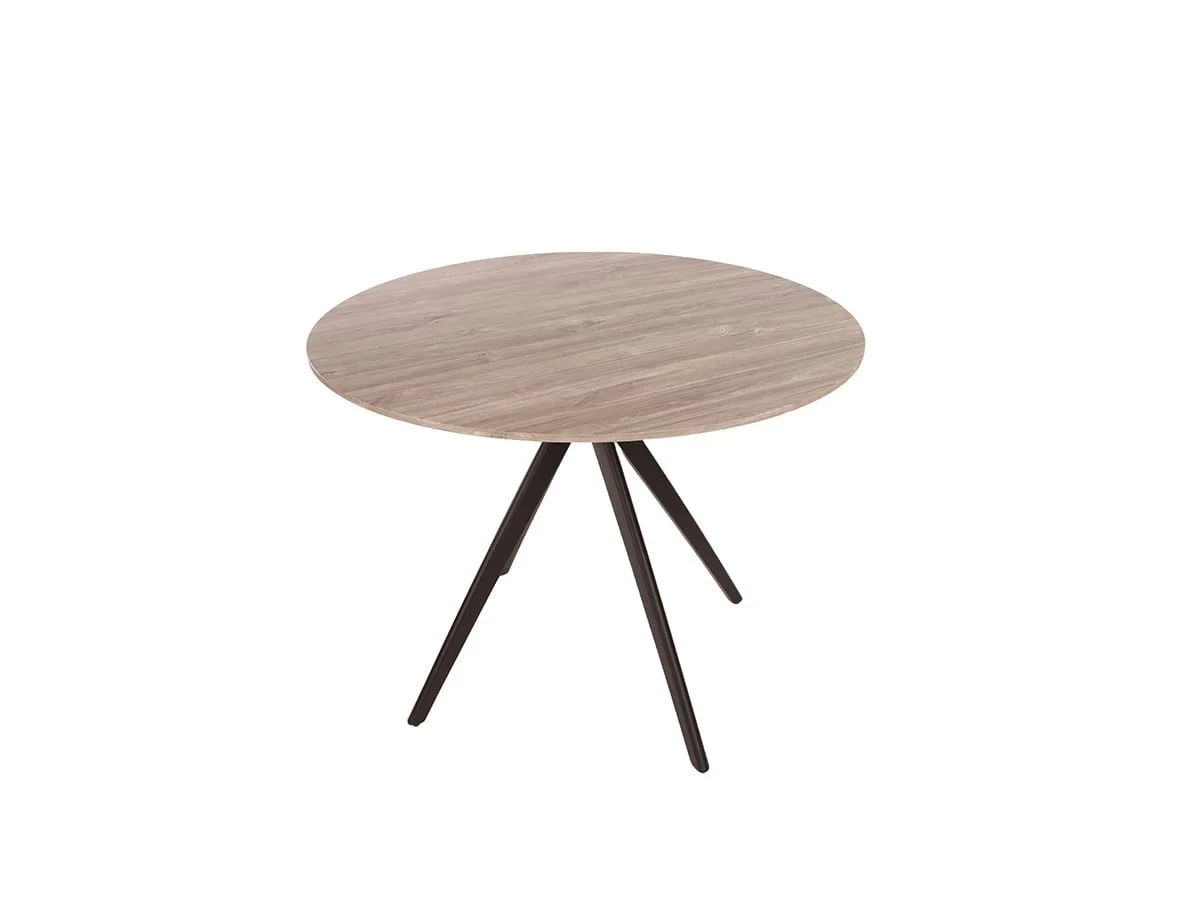 Core Core Aspen Round Grey Oak Dining Table