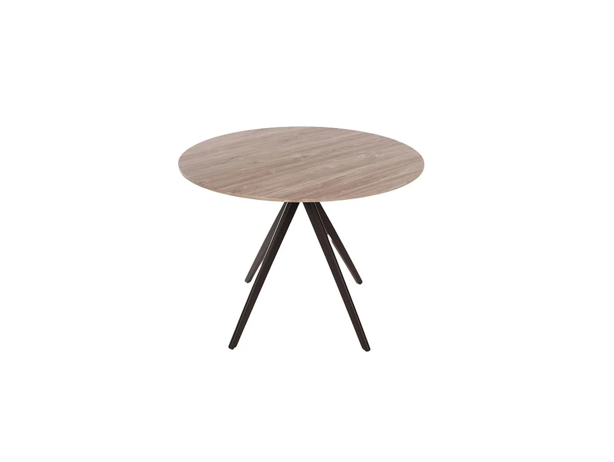 Core Core Aspen Round Grey Oak Dining Table