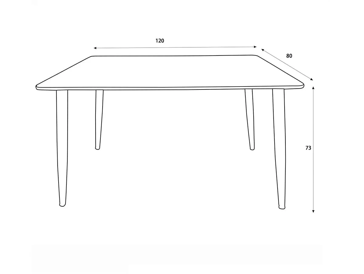 Core Core Aspen Rectangular Aged Oak Dining Set