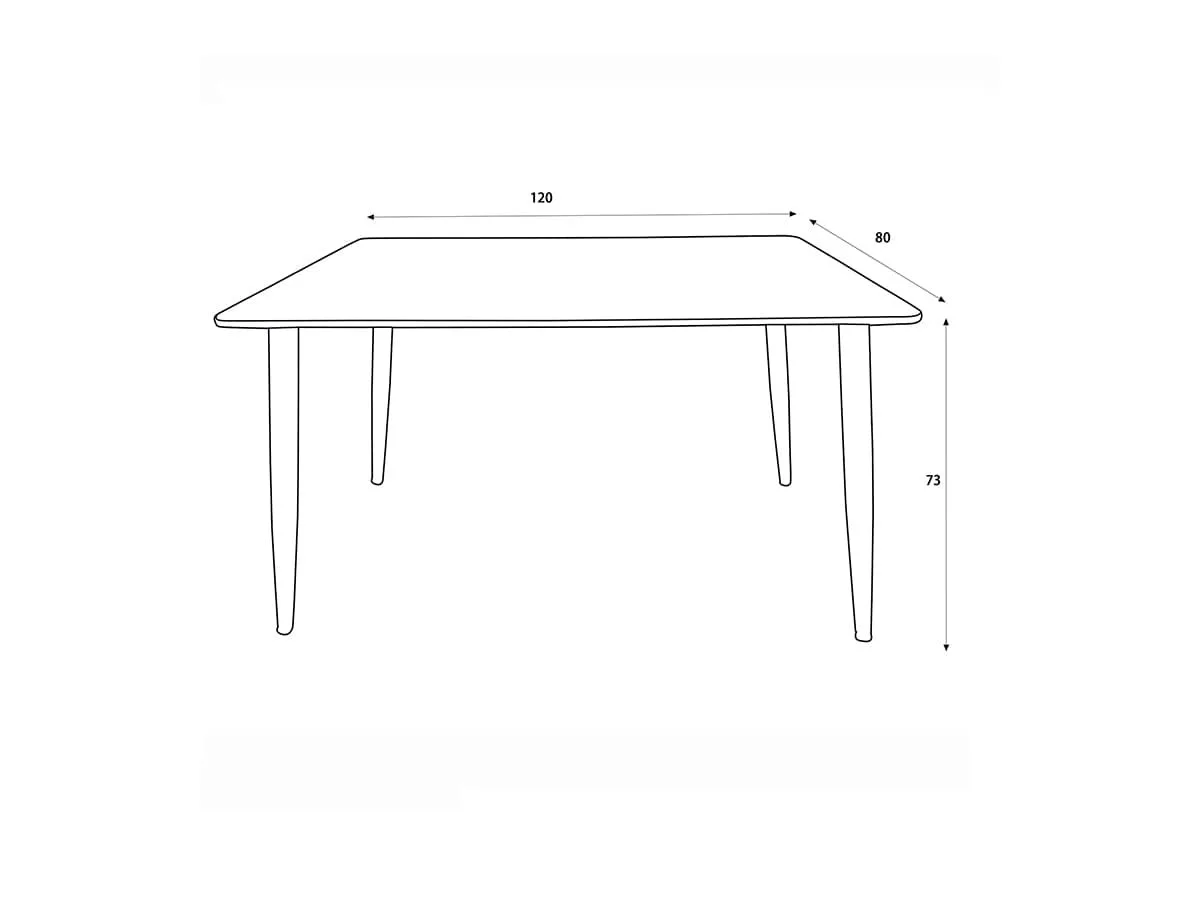 Core Core Aspen Rectangular White Dining Set
