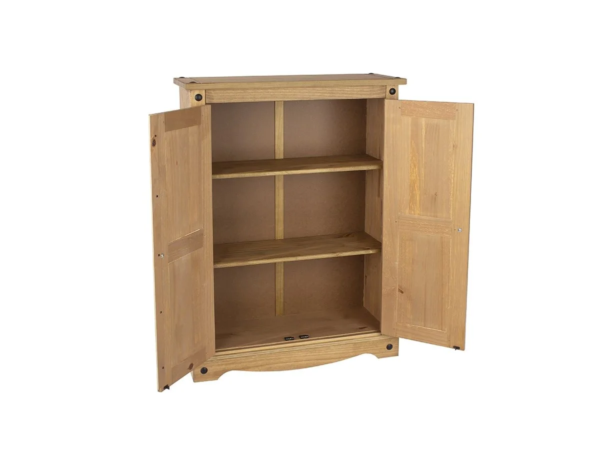 Core Core Corona 2 Door Waxed Pine Wooden Sideboard