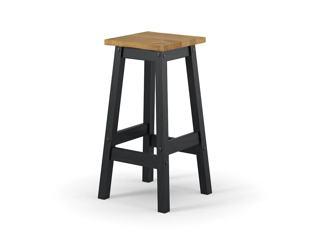 Core Core Corona Black Set of 2 Edge High Breakfast Stool