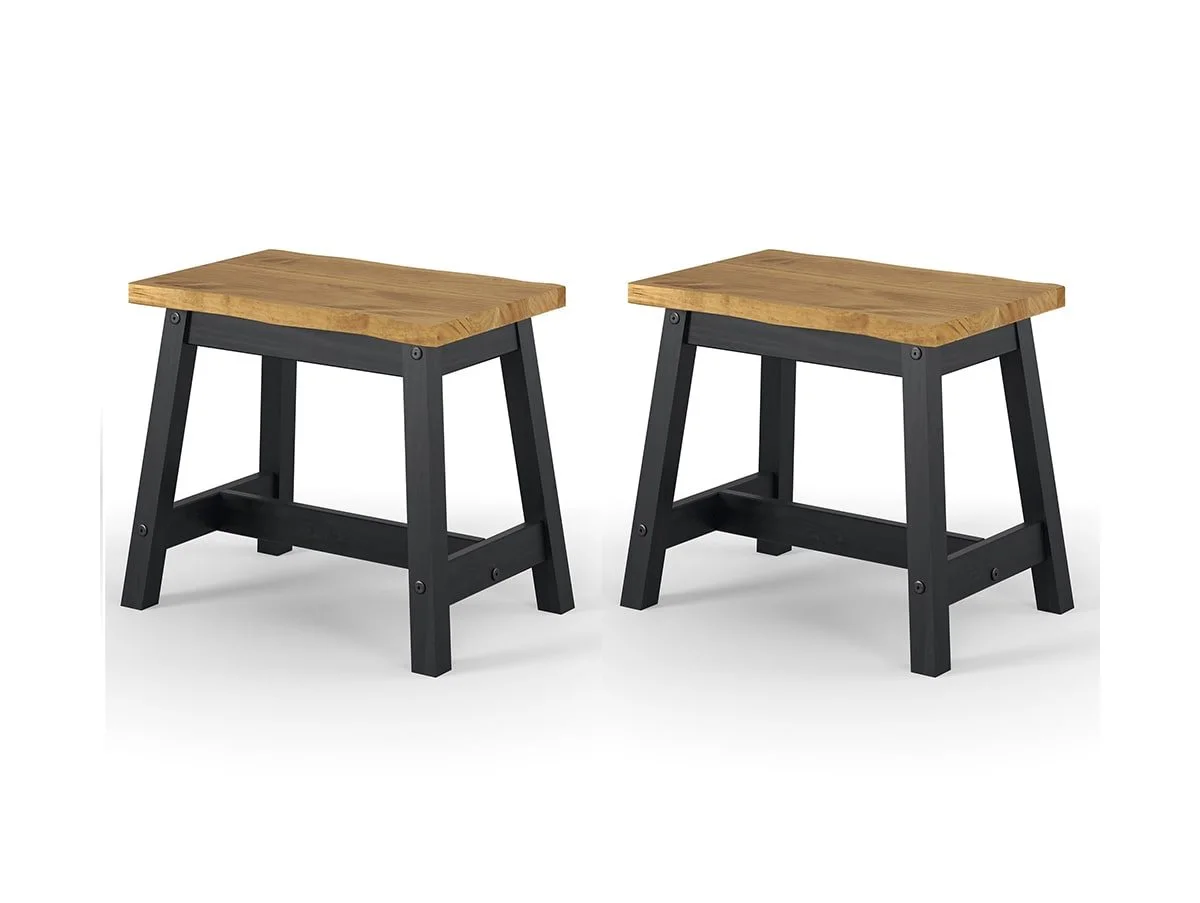 Core Products Core Corona Black Set of 2 Edge Small Dining Bench