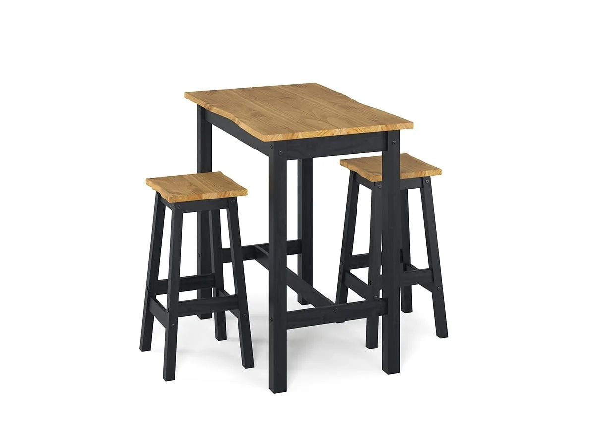 Core Core Corona Black Large Rectangular Dining Set