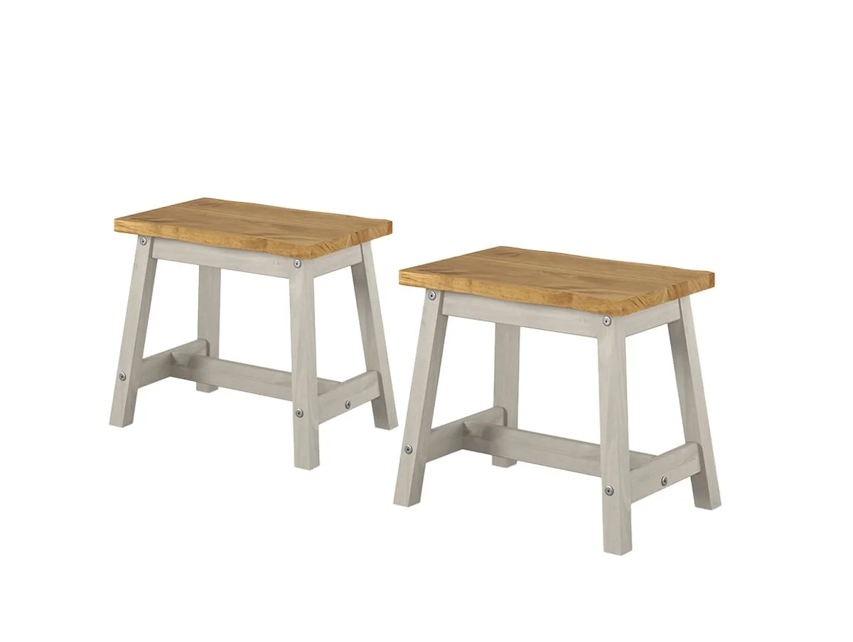 Core Core Corona Grey Set of 2 Edge Small Dining Bench
