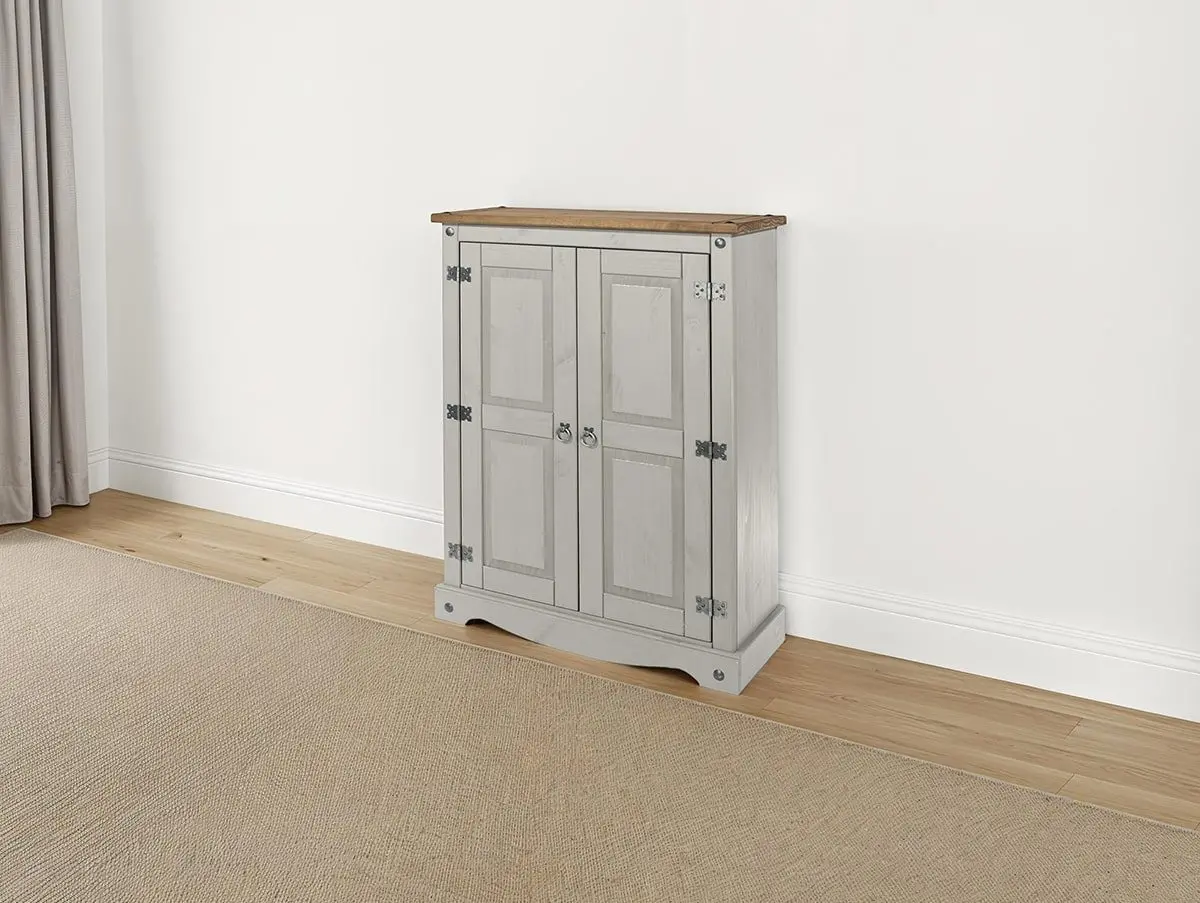 Core Products Core Corona 2 Door Grey Wax Wooden Sideboard