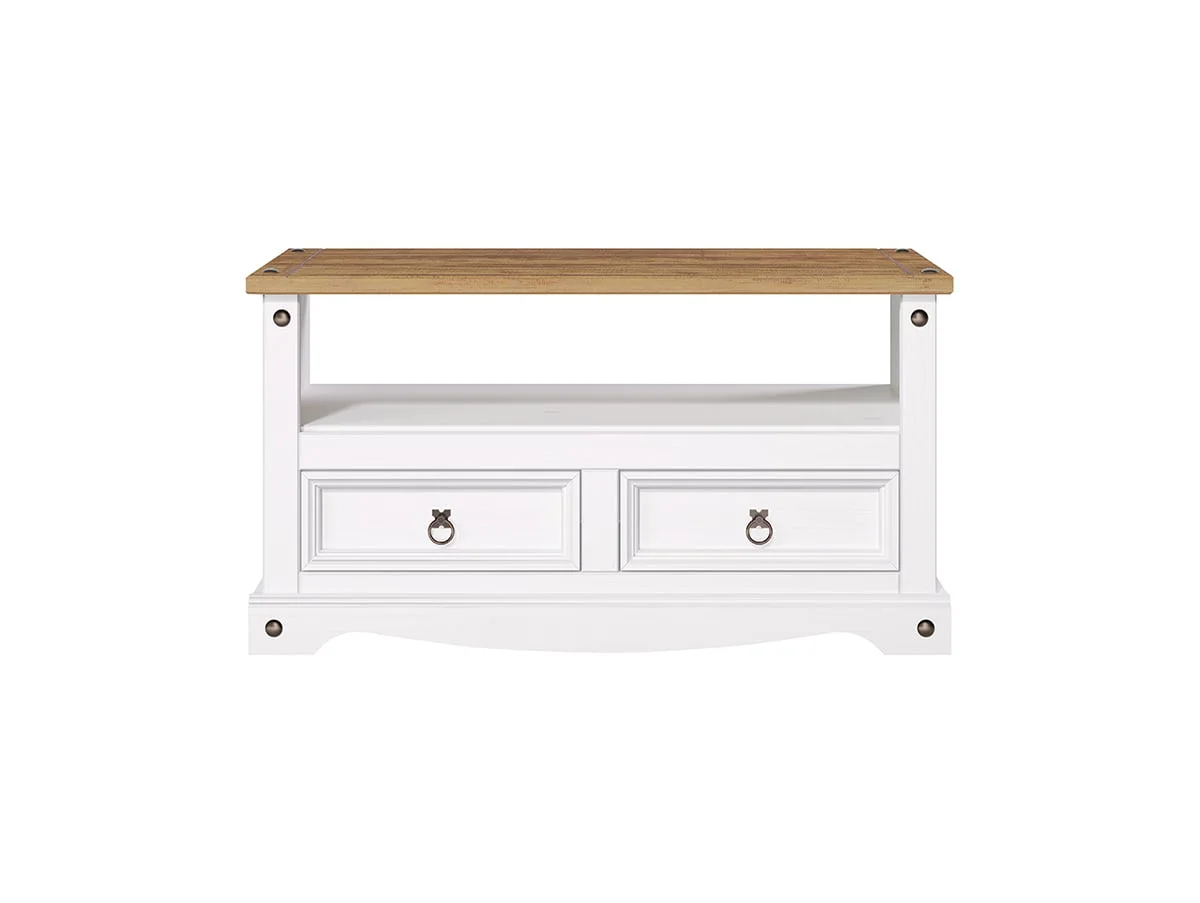 Core Core Corona White Wax TV Unit